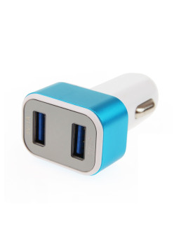 Incarcator auto 2xUSB cu Voltmetru Digital
