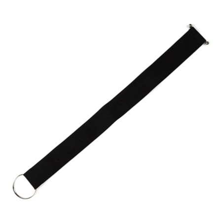 Curea elastica pentru pantaloni de dama, culoare neagra, cu catarama metalica