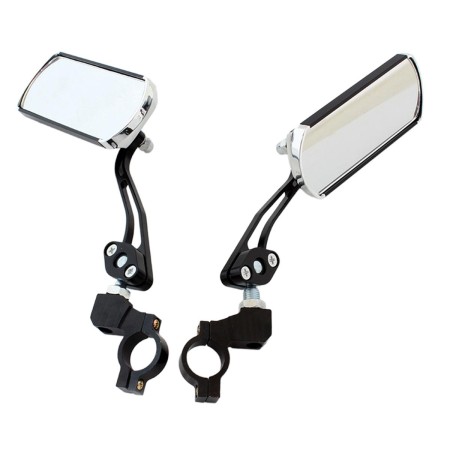 Set 2 Oglinzi Retrovizoare Reglabile, Universale pentru Bicicletă, Scuter, Trotinetă, Prindere pe Ghidon 22mm, Negru