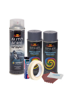 Kit complet reparatie si vopsire jante culoare Gri Inchis, V2
