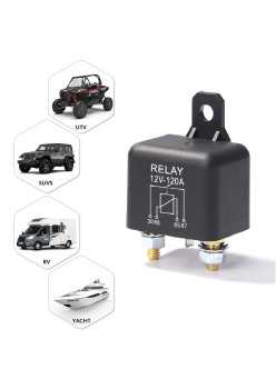Releu incarcare izolator baterie suplimentara pentru vehicule Off-Road, ATV, SSV, UTV, Barci, tensiune 12V, 120W