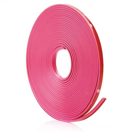 Inele de protectie si decor jante, adezive, din plastic flexibil - PINK