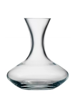 Carafa din sticla clara, Decanter cu volum de 750 ml pentru aerarea vinului rosu