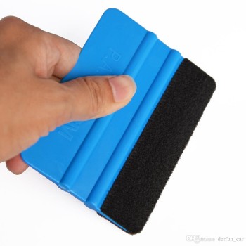 Racleta cu Velur pentru Aplicare Folie Autocolant – 8 x 12.5 cm