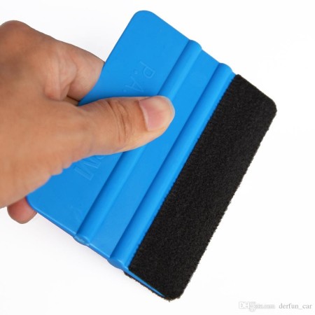 Racleta cu Velur pentru Aplicare Folie Autocolant – 8 x 12.5 cm