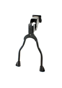 Cric bicicleta cu picior dublu, culoare neagra