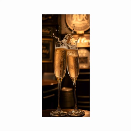 Folie Decorativă Autoadezivă pentru Frigider și Mobilier – 200x90 cm, Imprimare Color pe Vinilin OraJet
