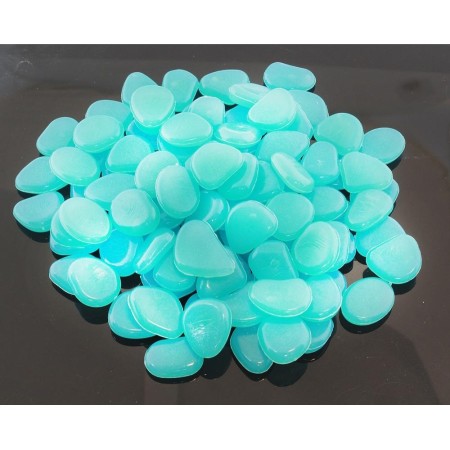 Set 100 pietre decorative fluorescente, culoare Albastru, AVX-AG653A