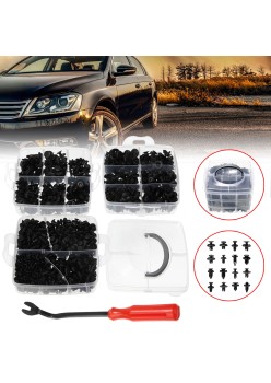Set 625 clipsuri auto universale pentru montaj cu extractor inclus