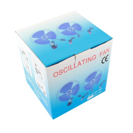 Ventilator auto oscilant cu alimentare la 12V 18cm AG147E