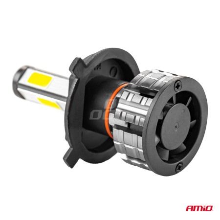 Instalatie LED COB 2Side AMiO, compatibil H4, destinat competitiilor auto sau off-road