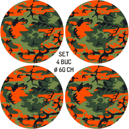 Folie decorativa jante auto FJT-29, set 4 bucati, Ø 60 cm, autoadeziva, imprimare EcoSolvent, rezistenta UV si umezeala