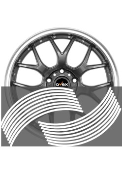 Set 16 inele din autocolant pentru jante culoare Alb Lucios