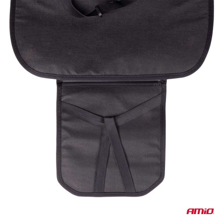 Husa scaun auto cu bile de masaj, suport lombar si tetiera, dimensiuni 131 x 46 cm, culoare Neagra