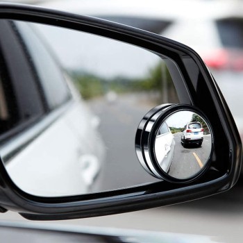 Oglinzi Auto Unghi Mort 48 mm, Set 2, Rotative 360°, Autoadezive, Vizibilitate Laterală Extinsă