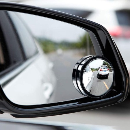 Oglinzi Auto Unghi Mort 48 mm, Set 2, Rotative 360°, Autoadezive, Vizibilitate Laterală Extinsă