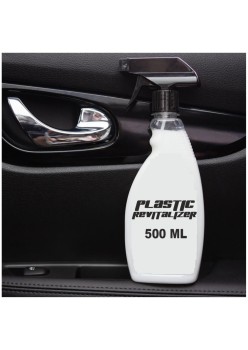 Solutie intretinere, revitalizare si curatare elemente din plastic, 500ml, cu pulverizator si aplicator