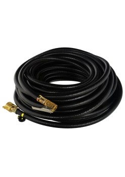 Furtun pneumatic pentru compresor cu conector si mufa de umflat roti, lungime 12m, destinat camioanelor si autoutilitarelor