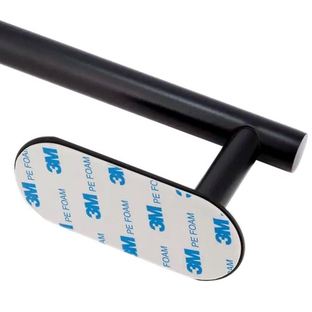 Suport confortabil din oțel pentru prosop, lungime 40 cm, culoare Neagra