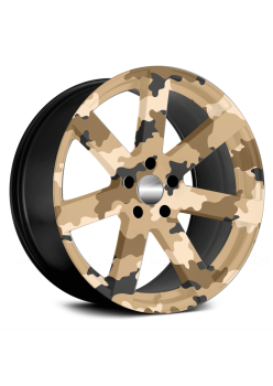 Folie decorativa jante auto FJT-28, set 4 bucati, Ø 60 cm, autoadeziva, print EcoSolvent rezistent UV, tuning exterior
