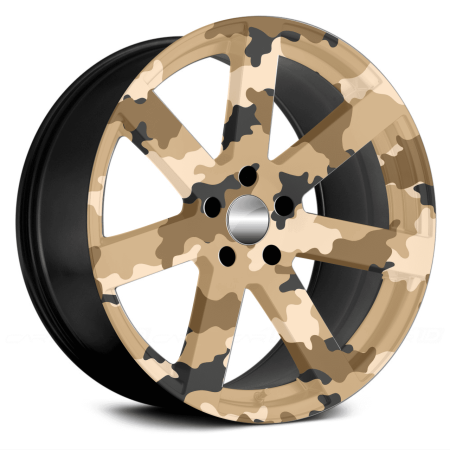 Folie decorativa jante auto FJT-28, set 4 bucati, Ø 60 cm, autoadeziva, print EcoSolvent rezistent UV, tuning exterior