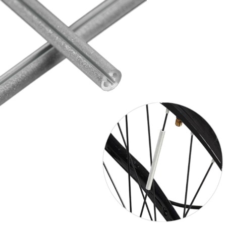 Set 12 ornamente din material reflectorizant pentru spite bicicleta, culoare galben