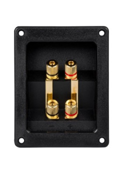 Conector boxa, forma patrata cu 4 contacte aurite, 123 x 96 mm