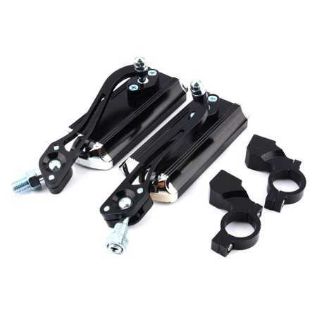 Set 2 Oglinzi Retrovizoare Reglabile, Universale pentru Bicicletă, Scuter, Trotinetă, Prindere pe Ghidon 22mm, Negru
