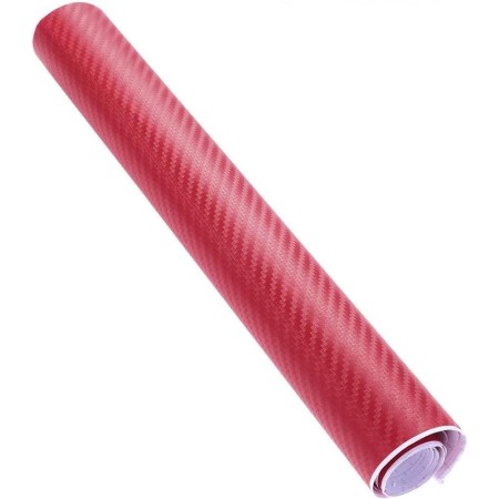 Folie colantare auto Carbon 3D - Visiniu (3m x 1,27m)