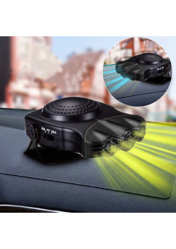 Aeroterma Auto 2in1, Ventilate, Incalzire Rapida si Dezghetare Geamuri, 12V, Putere 150W, cu mufa de bricheta