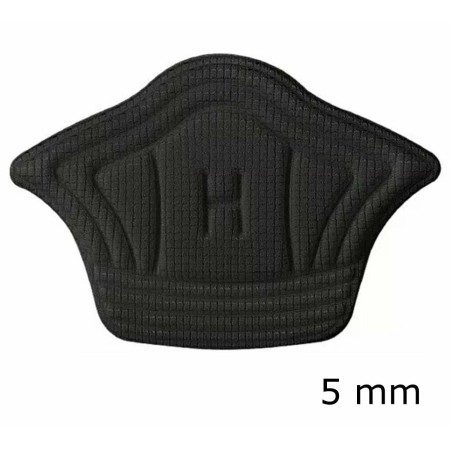 Set 10 buc. (5 seturi) de pernite protectie calcaie pentru incaltaminte, autoadezive, din spuma moale si material textil, culoare NEAGRA