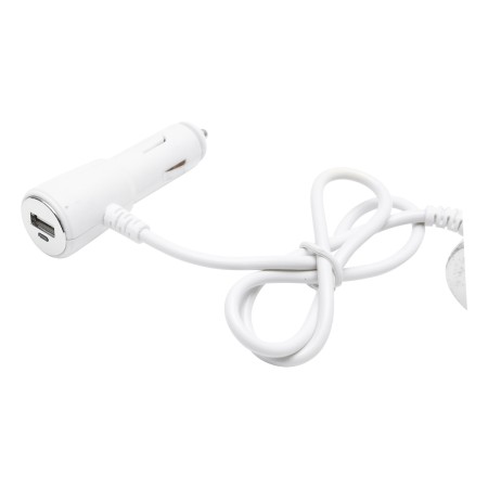 Adaptor bricheta auto tripla 12/24V, iluminata LED, cu intrerupator individual si 1 port USB, 5V, 2.1A