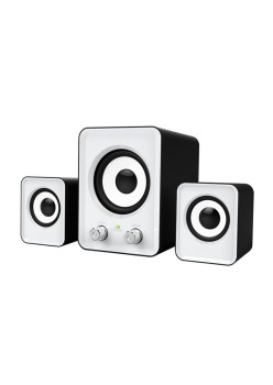 Boxe Stereo 2.1 cu conectare USB & Jack, putere 5W + 2 x 3W