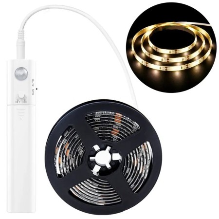 Banda LED cu senzor de miscare pentru Iluminare Mobilier, lungime 2m