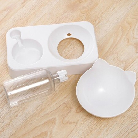 Vas pentru alimente cu distribuitor apa pentru pisici, 2in1 AG684A