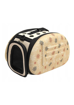 Geanta de transport pentru caine sau pisica culoare Beige AG644T