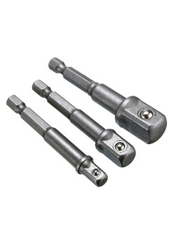 Set 3 adaptoare pentru scule de mana, dimensiunile 1/2, 3/8 și 1/4