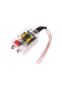 Convertor nivel semnal Hi-Low STEREO cu intrare 2 x RCA