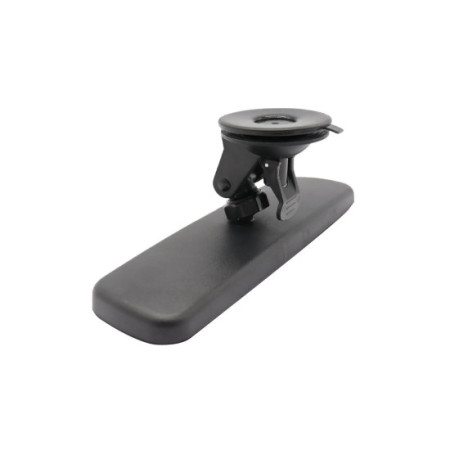 Oglinda Retrovizoare cu Ventuza, Neagra, Reglabila, 24.5 x 6.5 cm, Montaj pe Parbriz
