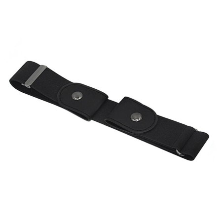 Curea pentru pantaloni, neagra, elastica, fara catarama, 60-100cm