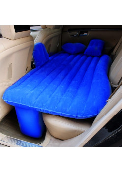 Saltea Autogonflabila pentru calatorii, 130 x 80 cm - Albastru