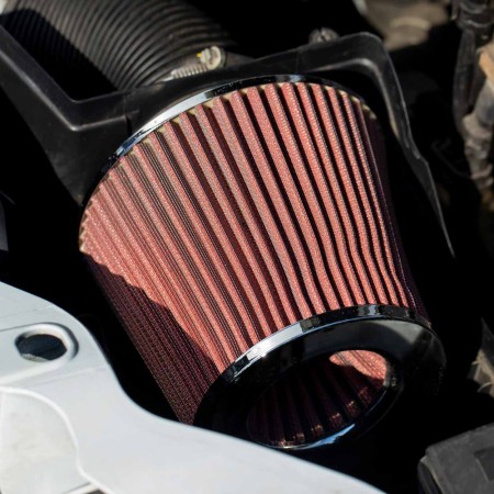 Filtru de aer conic Carbon cu 3 adaptoare