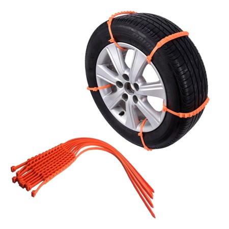 Set 10 benzi Anti-Derapante pentru Anvelope Auto, reglabile, lungime 93,5 cm