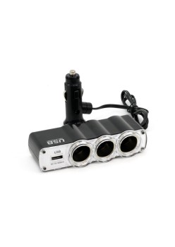 Splitter bricheta auto SOC4 3+1 USB