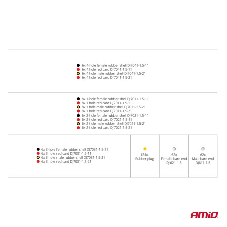 Set 352 conectori terminali ERMETICI, 6 dimensiuni