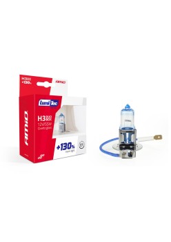 Set becuri cu halogen H3 12V 55W LumiTec LIMITED + 130% DUO BOX