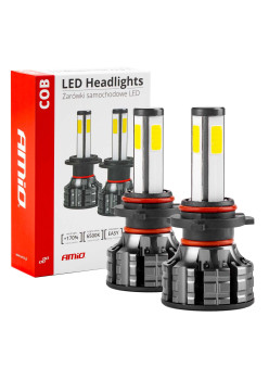 Instalatie LED COB 2Side AMiO, compatibil HB4, destinat competitiilor auto sau off-road