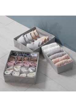 Set 3 buc. organizatoare inteligente pentru lenjerie intima, sosete, cravate, curele