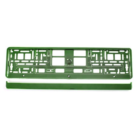 Suport numar inmatriculare din plastic, calitate Premium, culoare VERDE