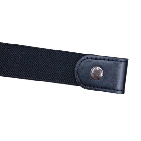 Curea pentru pantaloni, neagra, elastica, fara catarama, 60-100cm